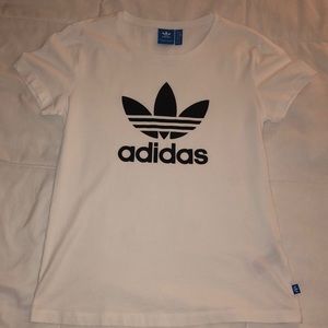 white adidas t-shirt